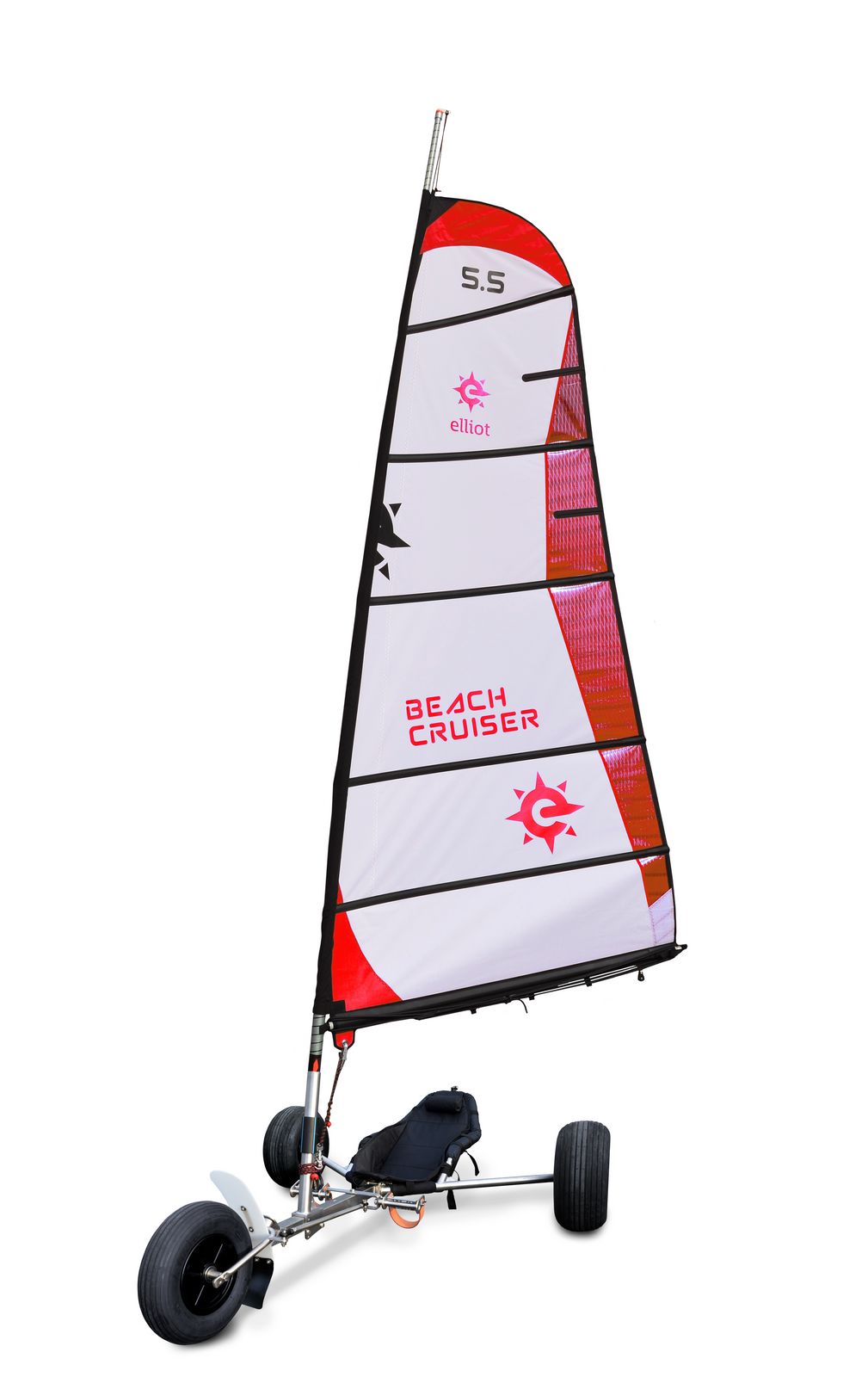 BeachCruiser Segel für Strandsegler 5.5 qm weiß/rot-/bilder/big/1012693_1.jpg