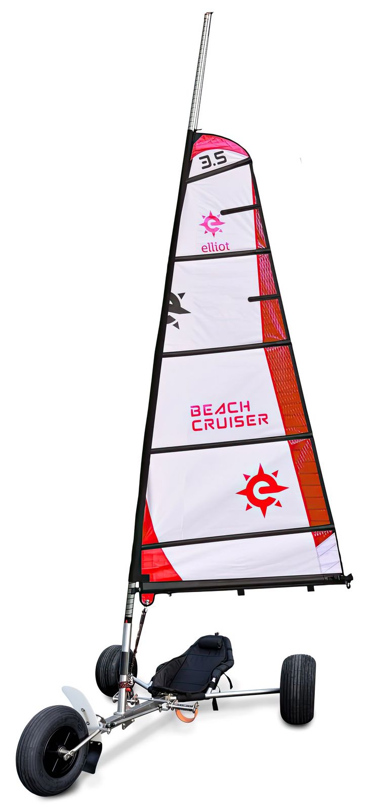 BeachCruiser Segel für Strandsegler 3.5 qm weiß/rot-/bilder/big/1012704_1.jpg