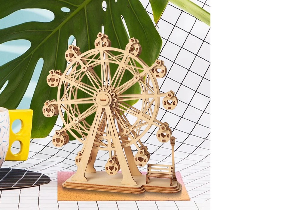 Robotime - DIY - Ferris Wheel (DIY 3D Puzzle 15.5 x 6.2 x 16.5 cm)-/bilder/big/9190534_7.jpg