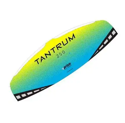 Prism Tantrum 250 Ocean Zweileiner-Lenkdrachen (Lenkmatte/Parafoil/2-Leiner) rtf (flugfertig) Spannweite 250 cm gelb/blau (Trainerkite)