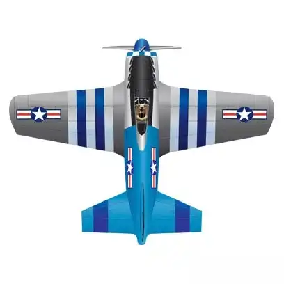 X-Kites Rare Air - Einleiner-Drachen/Kinderdrachen (1-Leiner) rtf (flugfertig) P51 71 cm - 108 cm