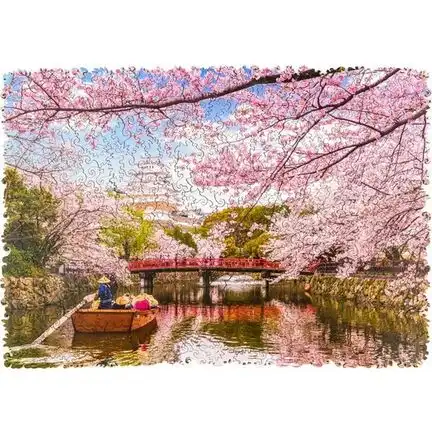 UNIDRAGON - Sakura (23 x 16 cm,Größe S) Holzpuzzle - 125 Teile 