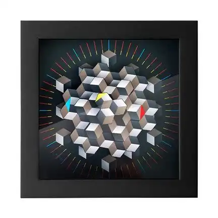 11111CleverClocks - moderne dekorative Design-Tischuhr/Wanduhr Hexagon Größe L (30 cm x 30 cm)