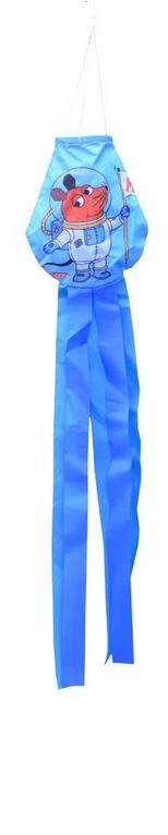 kleiner Windsack (Windfänger) - fröhliche Windrabauken Maus 16 cm x 14 cm x 60 cm Astronaut