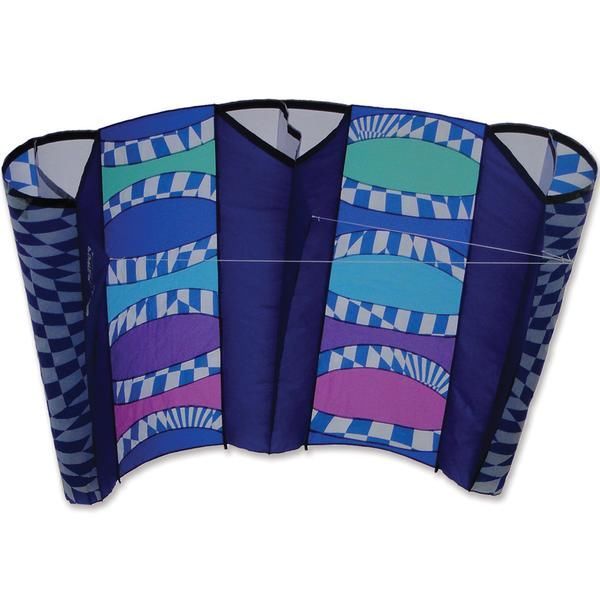 Premier Kites Large Power Sled Kite Cool Flex - stabloser Einleiner-Lenkdrachen (Lifter/1-Leiner) KITE ONLY - 242 cm x 113 cm lila/bunt