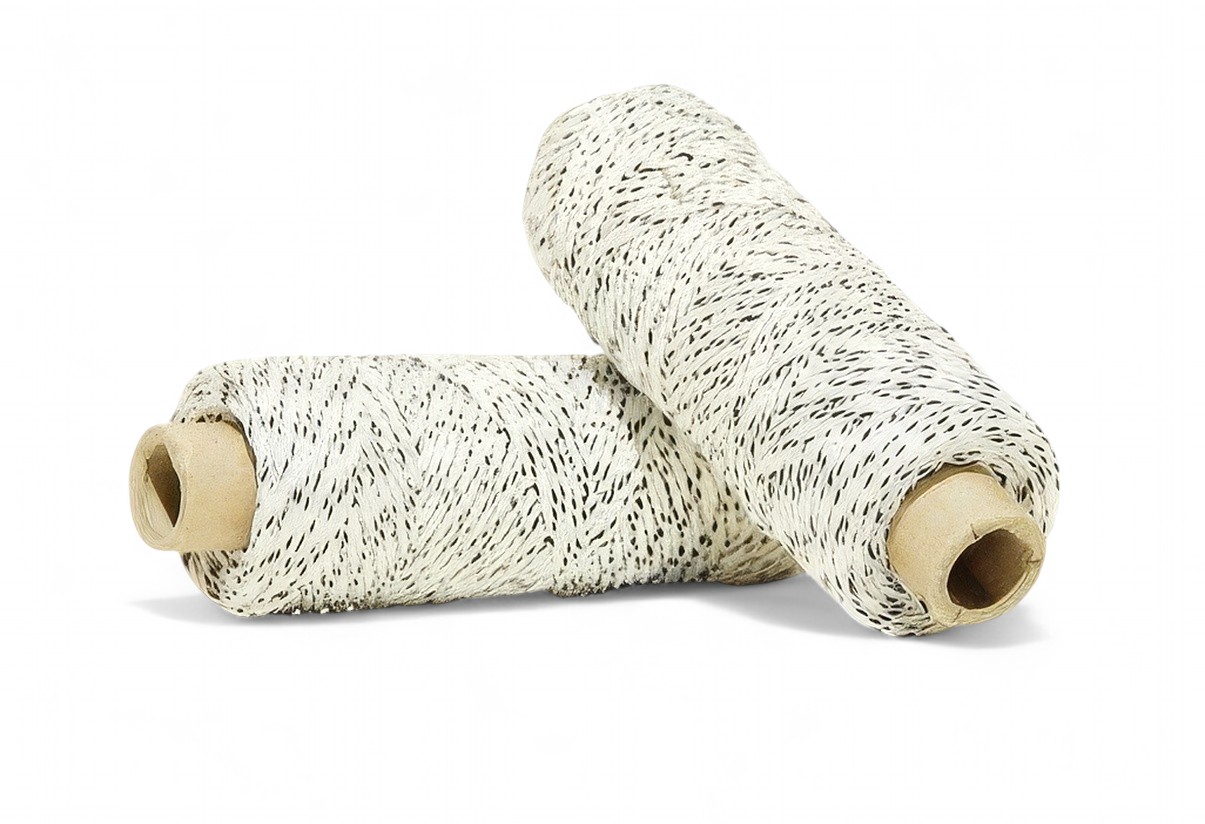 Polyester-Drachenschnur 110 daN 100 m 8-fach geflochten weiß-schwarz (EUR 0.09/m)