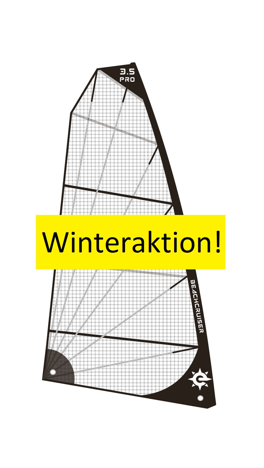 BeachCruiser Segel für Strandsegler "Winteraktion" 3.5 m² 