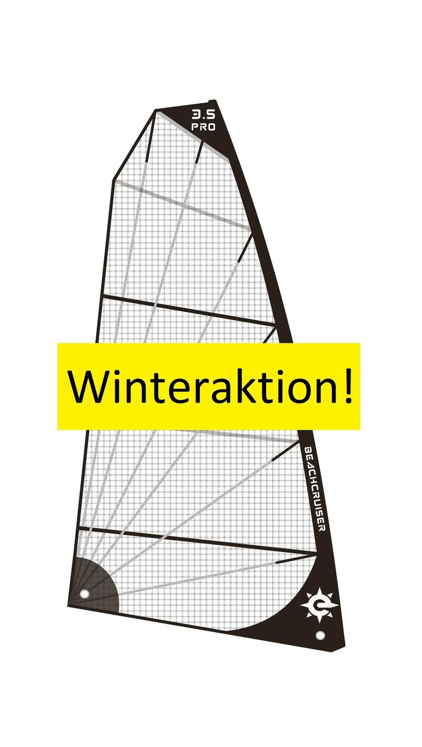 BeachCruiser Segel für Strandsegler "Winteraktion" 3.5 m² 