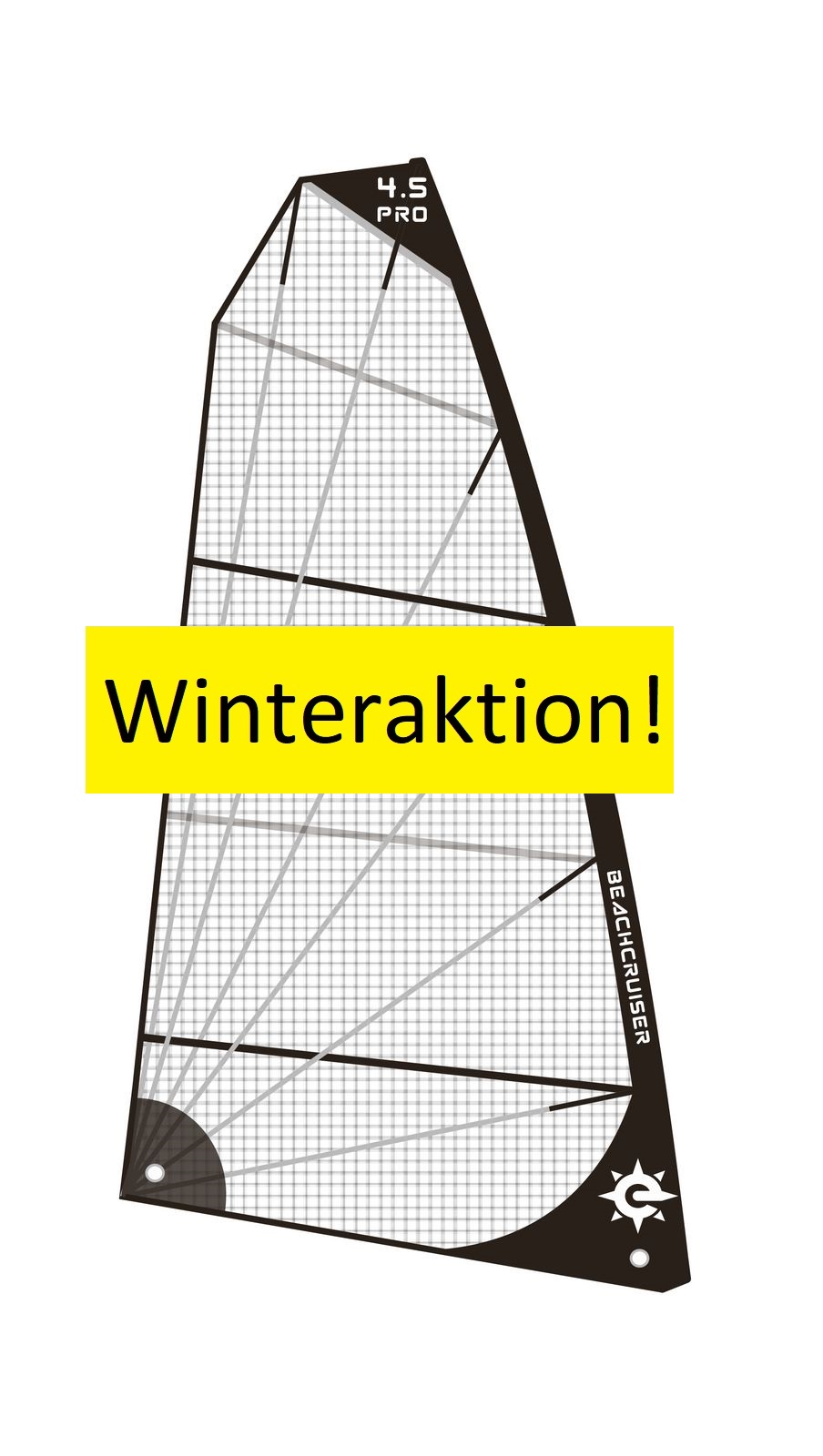 BeachCruiser Segel für Strandsegler "Winteraktion" 4.5 m² 
