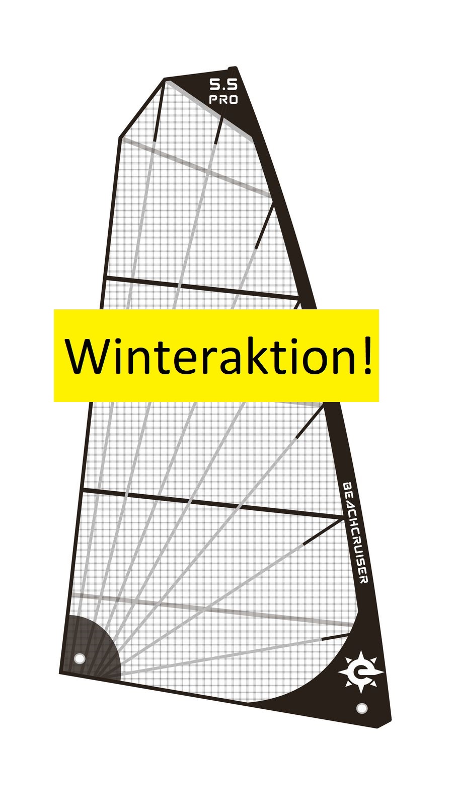 BeachCruiser Segel für Strandsegler "Winteraktion" 5.5 m² 