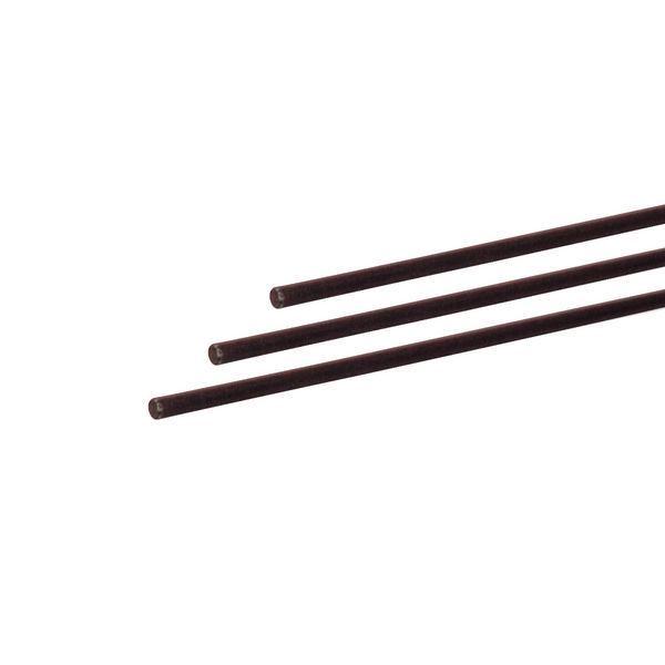 5 Stück - Gfk-Vollstab (Fiberglasstab/Glasfaserstab) 2 mm 100 cm schwarz für Drachen- und Modellbau Basteln Montagen Messebau Industrie Haushalt