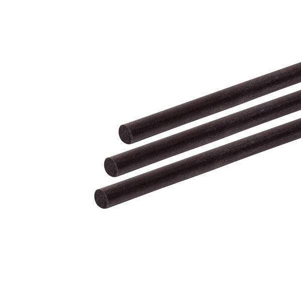 Cfk-Vollstab (Kohlefaserstab/Carbonstab) 1 mm 100 cm schwarz für Drachen- und Modellbau Basteln Montagen Messebau Industrie Haushalt