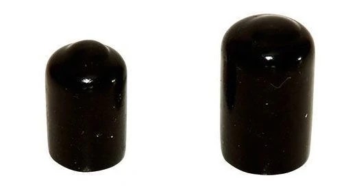 Endkappe weich (PVC) 10 mm (Innendurchmesser) - 10 Stück schwarz für Drachen- und Modellbau Basteln Montagen Messebau Industrie Haushalt