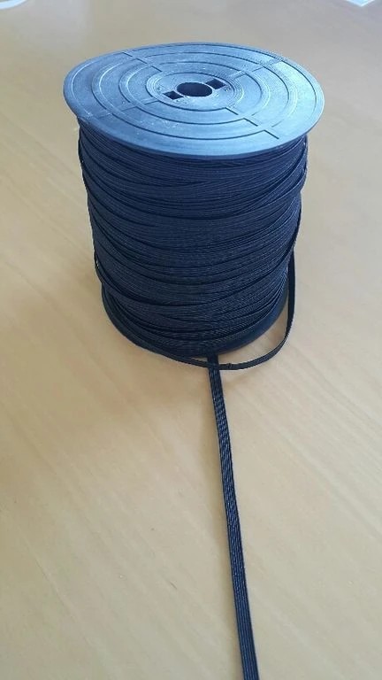 Gummischnur 5 mm schwarz für Drachen- und Modellbau 