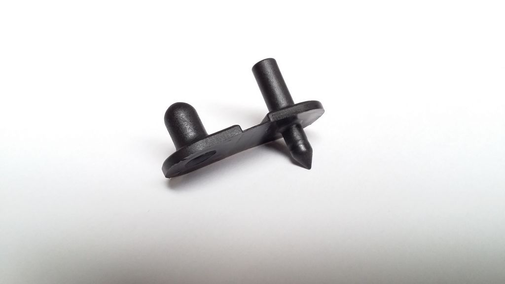 Stand-Off-Halter klappbar 3 mm schwarz für ins Segel für Drachen- und Modellbau