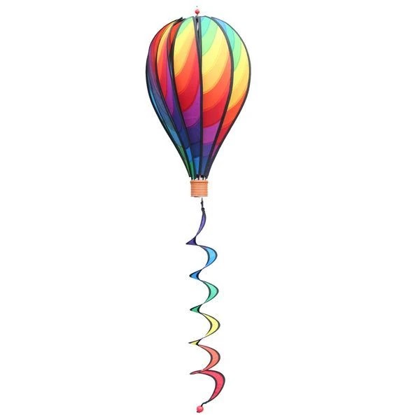 Windspiel hängend - Balloon - Wave 50 x 28 cm (Ballon) 5 x 5.5 cm (Korb) 10 x 65 cm (Spirale) rainbow