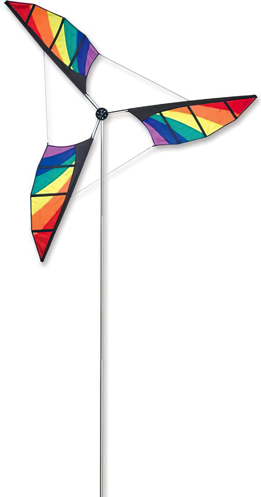 Windrad/stehendes Windspiel "Windgenerator" Ø 200 cm Höhe 420 cm rainbow Größe L