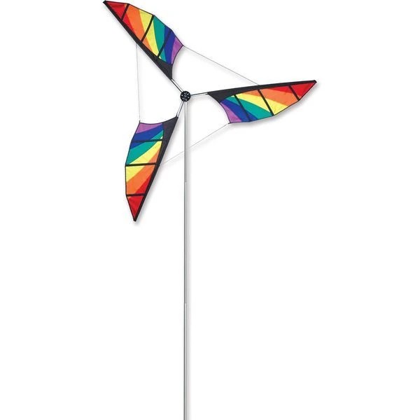 Windrad/stehendes Windspiel "Windgenerator" Ø 200 cm Höhe 420 cm rainbow Größe L