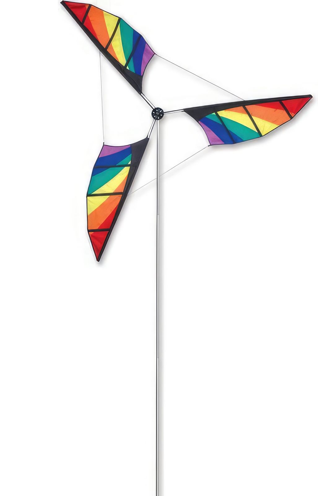 Windrad/stehendes Windspiel "Windgenerator" Ø 380 cm Höhe 530 cm rainbow Größe XXL