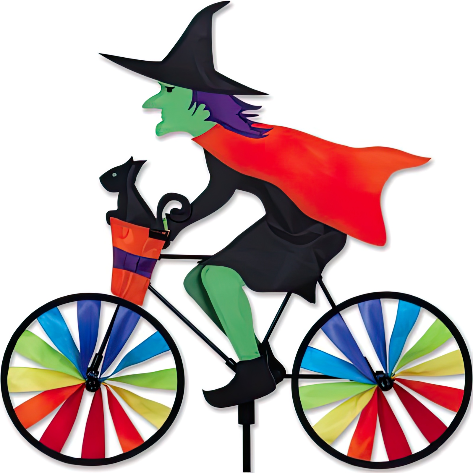 Windspiel stehend - Hexe Ø 18 cm 50 cm x 48 cm Höhe 105 cm rainbow 