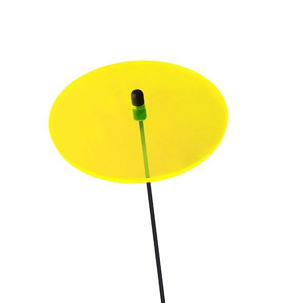 Sonnenfänger Lichtzauber - Scheibe midi 6 cm inkl. 25 cm Stab gelb 