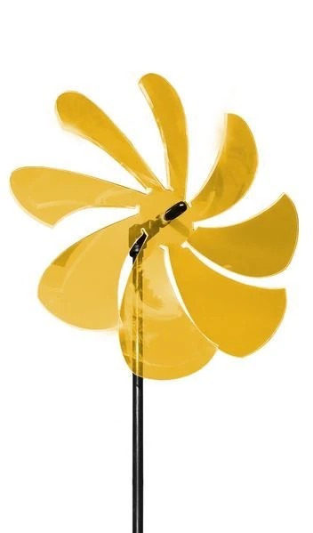 Sonnenfänger Lichtzauber - Windrad/stehendes Windspiel 25 cm inkl. 100 cm Stab orange