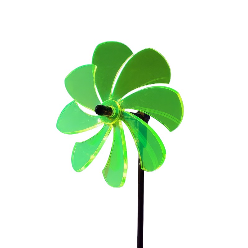 Sonnenfänger Lichtzauber - Windrad/stehendes Windspiel 12 cm inkl. 100 cm Stab grün