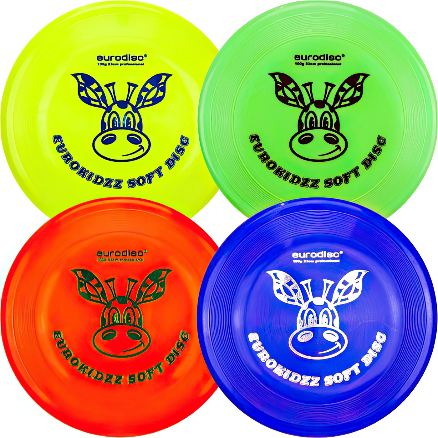 Eurodisc Kidzz Fun Softdisc Giraffe Ø 23 cm 100 g grün 