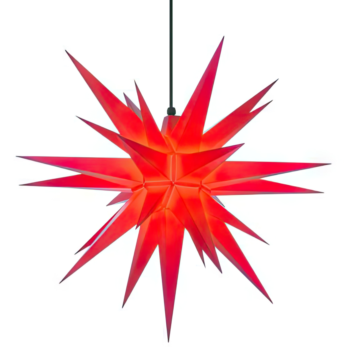 Herrnhuter Stern A1e Ø 130 cm Kunststoffstern - rot Wunderschöner und sehr hochwertiger Weihnachtsstern für Innen und Außen - das Original mit 25 Zacken