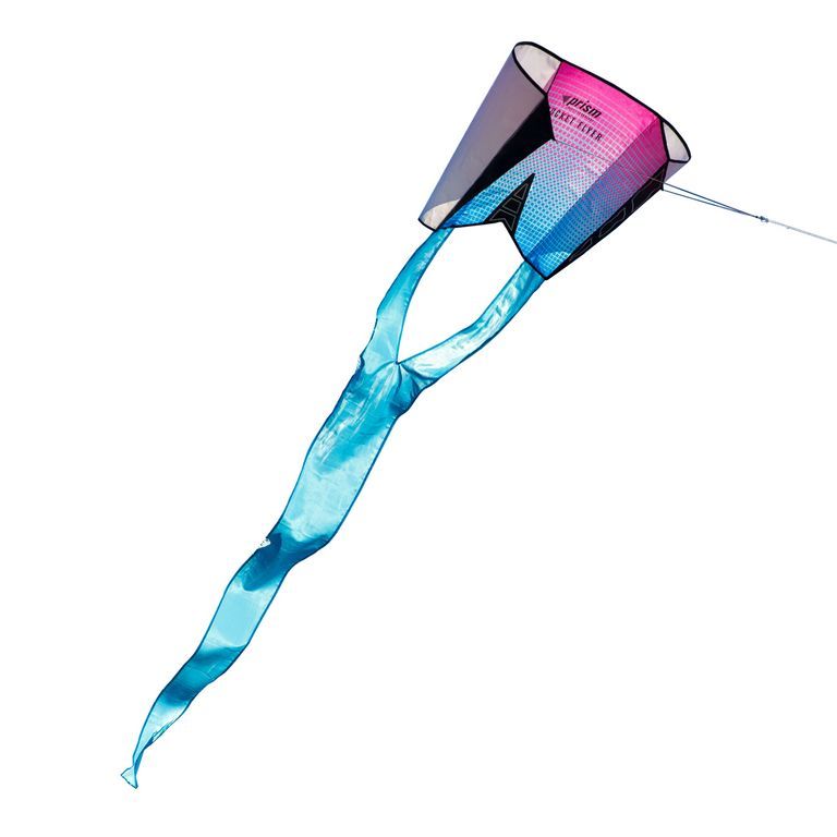Prism Pocket Flyer Sled Ultraviolet - stabloser Einleiner-Drachen (1-Leiner) rtf (flugfertig) 76 cm x 53 cm hellblau/blau/lila