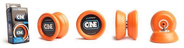 YoYoFactory ONE TM - YoYo für Beginner und Fortgeschrittene Ø 53 mm B 30 mm 58 g ORANGE inkl. 2 Kugellager