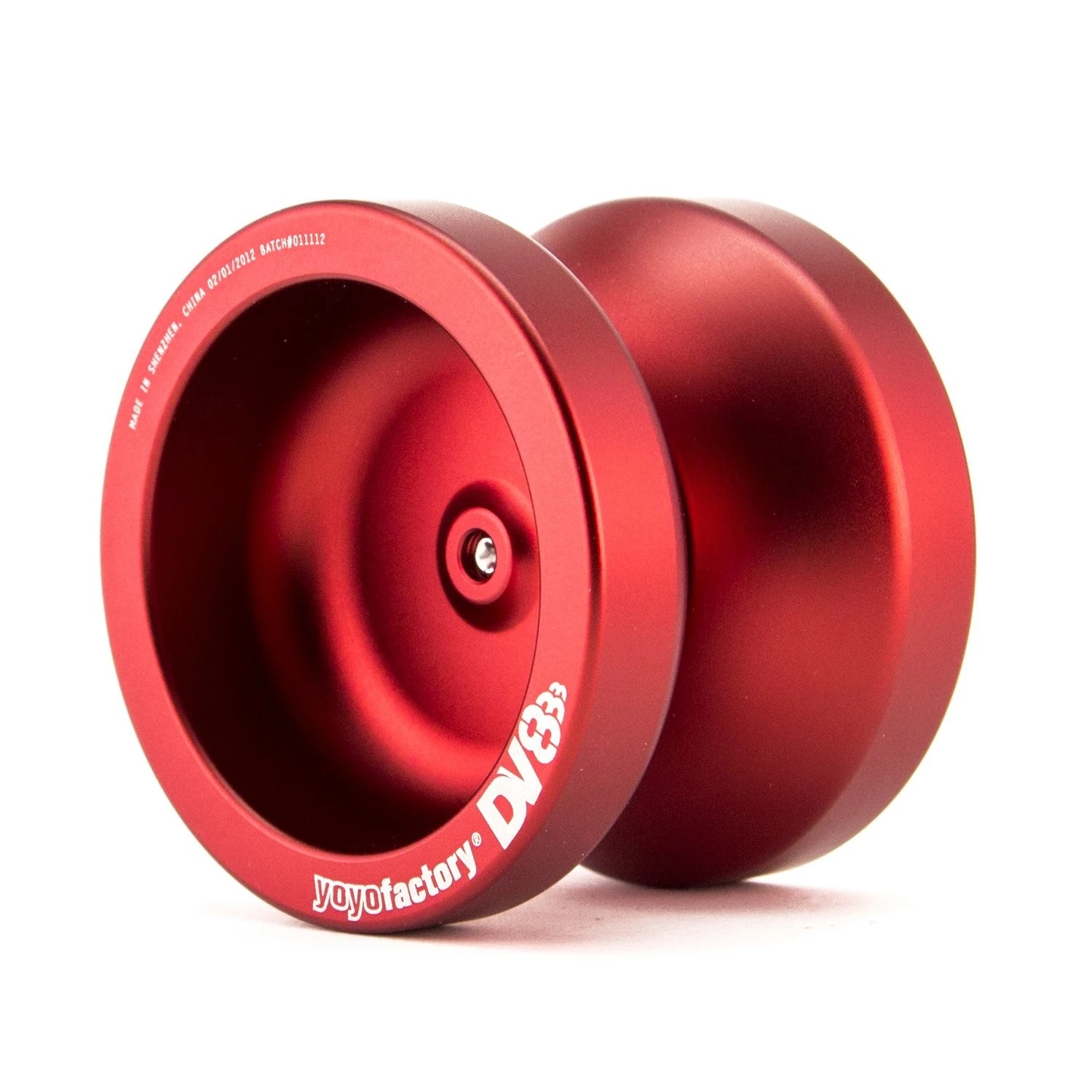 YoYoFactory DV888 - YoYo für Beginner Fortgeschrittene und Profis Ø 50 mm B 40.5 mm 67 g ROT mit patentiertem Spielsystem