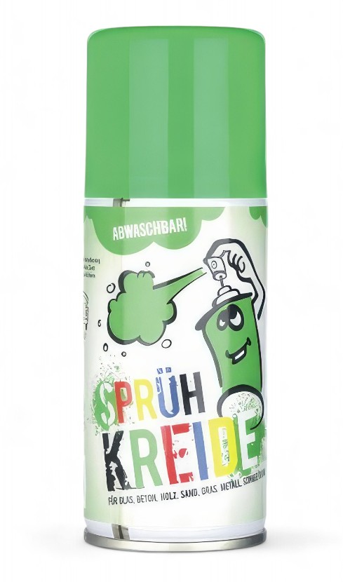 Elliot Sprühkreide - 150 ml grün abwaschbares Fun-Kreidespray (Markierspray) für Spiel Spaß und Fantasie