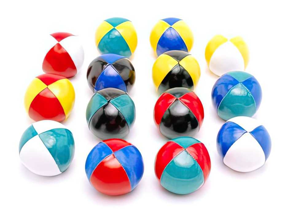 Mister Babache - Beanbag Ball Primary 130 Ø 66 mm 130 g schwarz / grün 