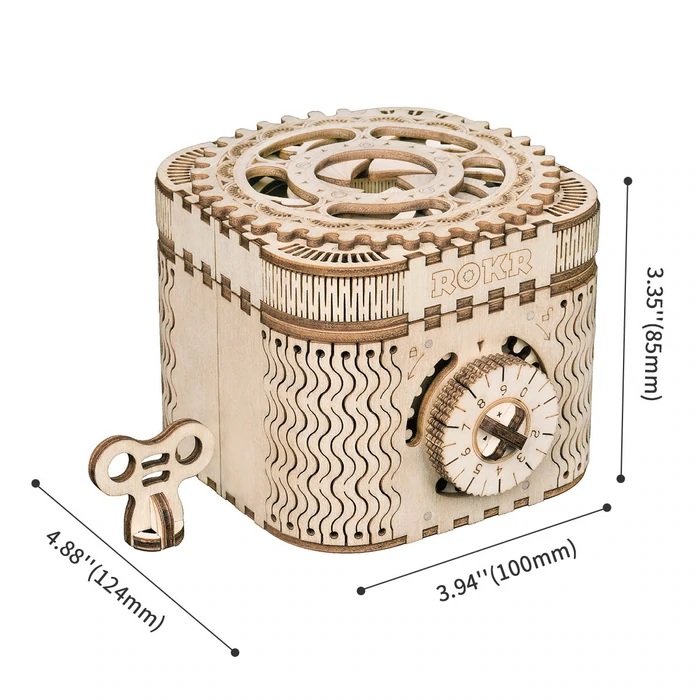 Robotime - DIY - Treasure Box (DIY 3D Puzzle 10 x 12.4 x 6.5 cm)-/bilder/big/9190466_4.jpg