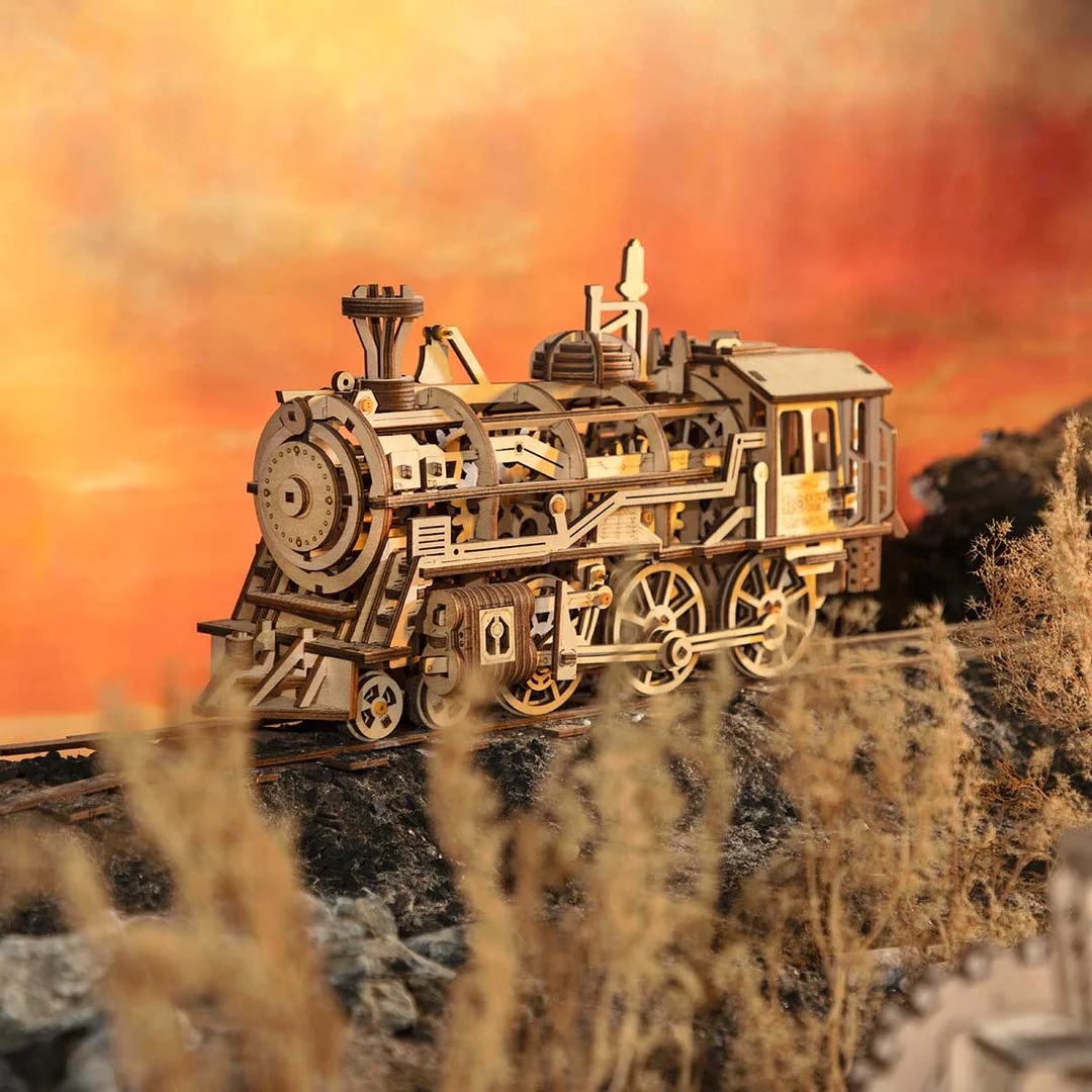 Robotime - DIY - Locomotive (DIY 3D Puzzle 37 x 12 x 18.5 cm)-/bilder/big/9190524_2.jpg