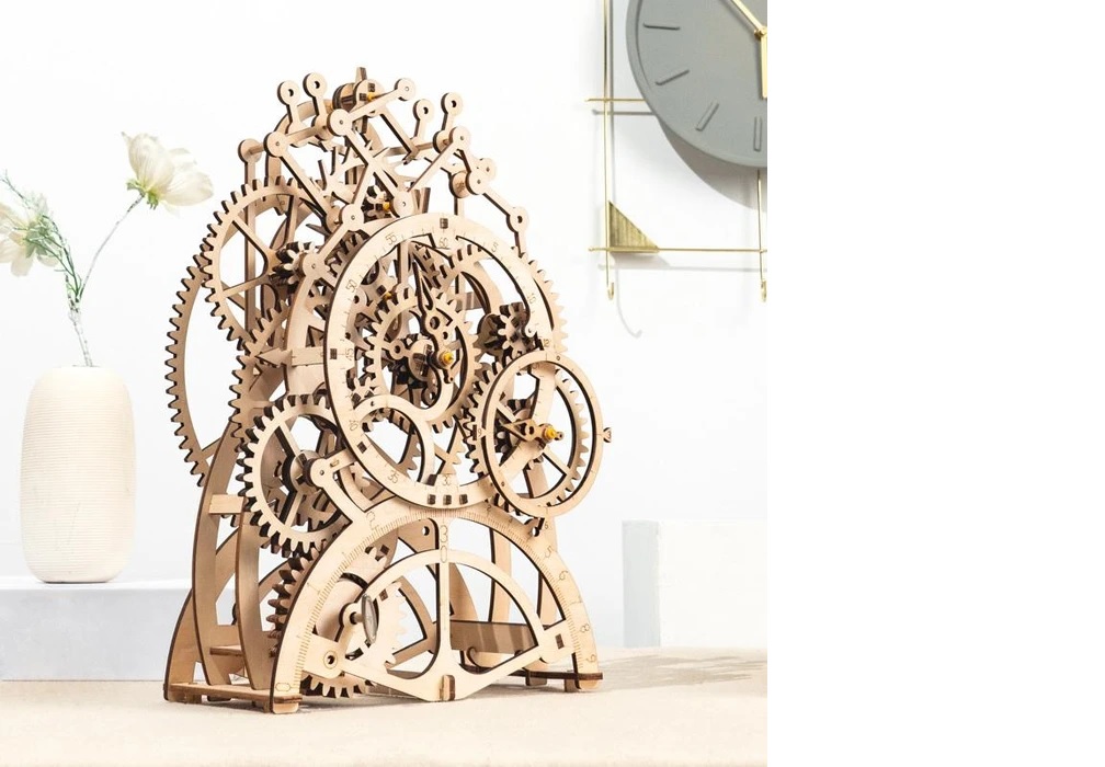 Robotime - DIY Pendulum Clock (DIY 3D Puzzle 23.4 x 11.7 x 34.6 cm)-/bilder/big/9190525_2.jpg