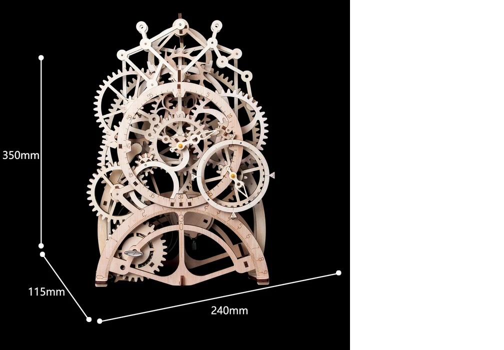 Robotime - DIY Pendulum Clock (DIY 3D Puzzle 23.4 x 11.7 x 34.6 cm)-/bilder/big/9190525_6.jpg