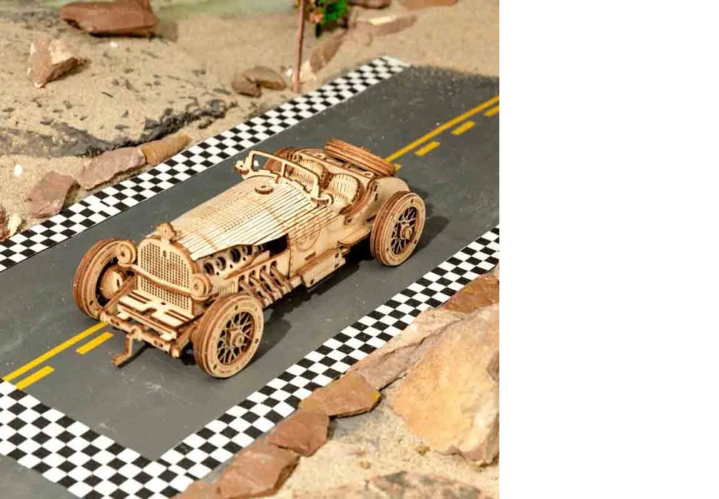 Robotime - DIY - Grand Prix Car (DIY 3D Puzzle 18.9 x 8 x 6 cm) Grand-/bilder/big/9190527_2.jpg