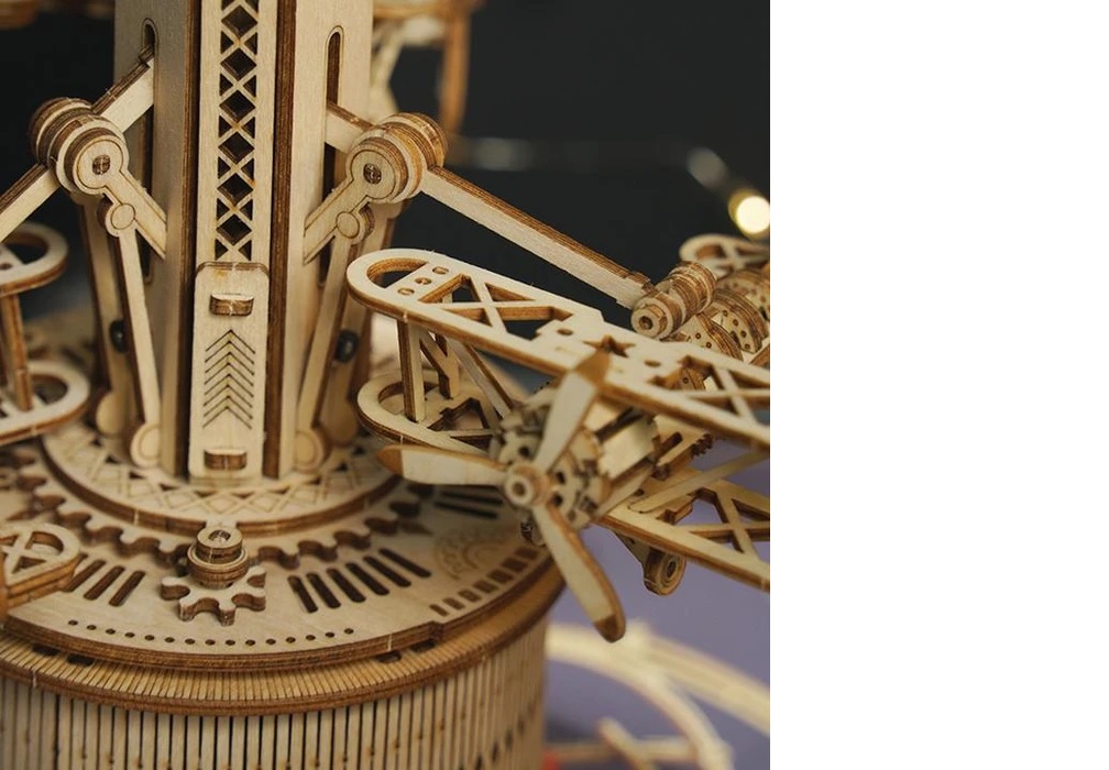 Robotime - DIY - Airplane Control Tower (DIY 3D Puzzle 19.5 x 19.5 x-/bilder/big/9190528_3.jpg