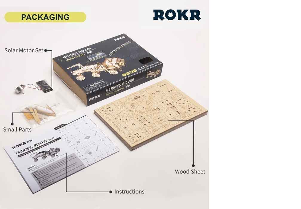 Robotime - DIY - Rambler Rover (DIY 3D Puzzle 18 x 8.5 x 13 cm)-/bilder/big/9190531_4.jpg