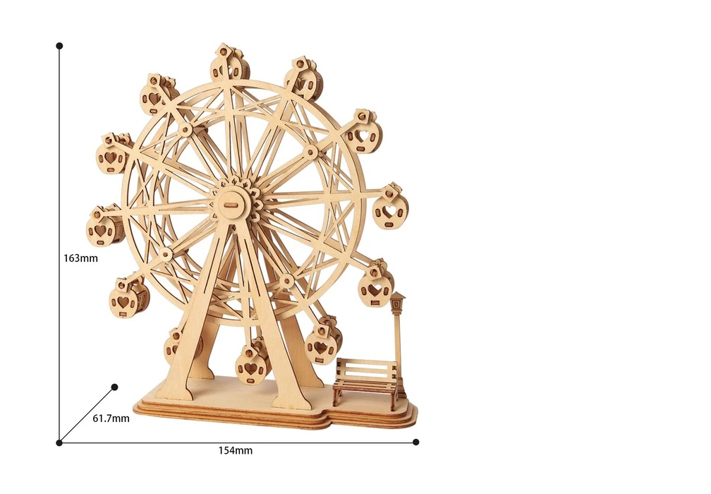Robotime - DIY - Ferris Wheel (DIY 3D Puzzle 15.5 x 6.2 x 16.5 cm)-/bilder/big/9190534_2.jpg