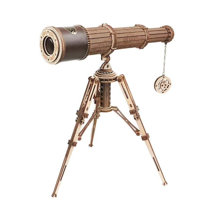 Robotime - DIY - Monocular Telescope (DIY 3D Puzzle 33 x 24 x 32.5 cm) Luftkissenschiff (Holzbausatz)