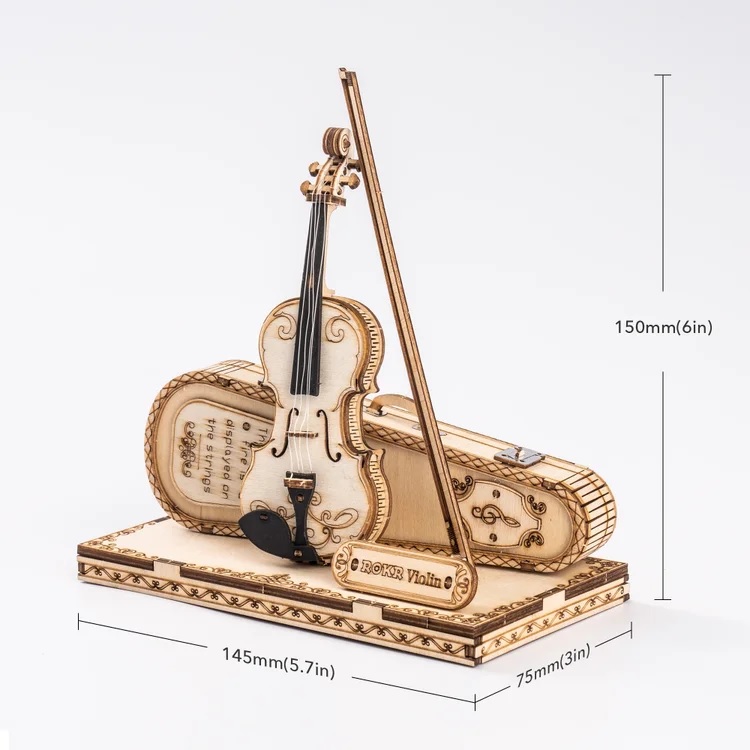 Robotime - DIY - Violin Capriccio (DIY 3D Puzzle 14.5 x 7.5 x 15 cm)-/bilder/big/9190544_6.jpg