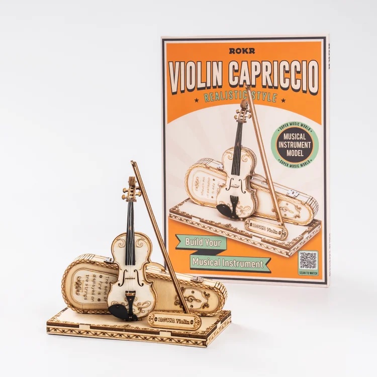 Robotime - DIY - Violin Capriccio (DIY 3D Puzzle 14.5 x 7.5 x 15 cm)-/bilder/big/9190544_7.jpg