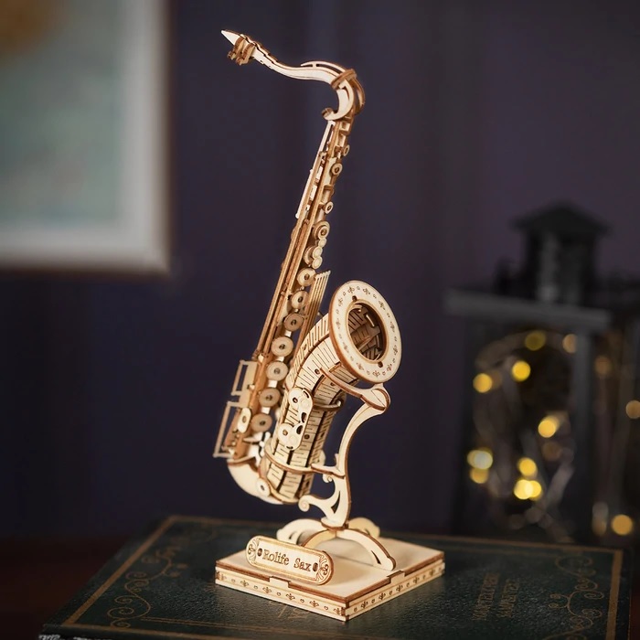 Robotime - DIY - Saxophone (DIY 3D Puzzle 8.5 x 7 x 23 cm)-/bilder/big/9190545_2.jpg
