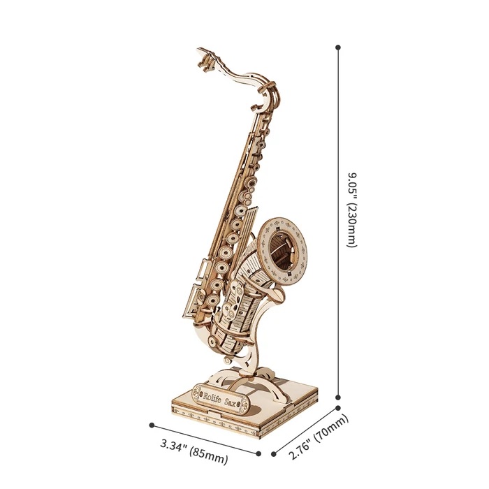 Robotime - DIY - Saxophone (DIY 3D Puzzle 8.5 x 7 x 23 cm)-/bilder/big/9190545_5.jpg