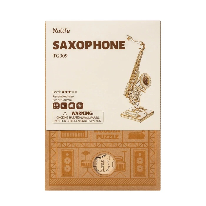 Robotime - DIY - Saxophone (DIY 3D Puzzle 8.5 x 7 x 23 cm)-/bilder/big/9190545_6.jpg