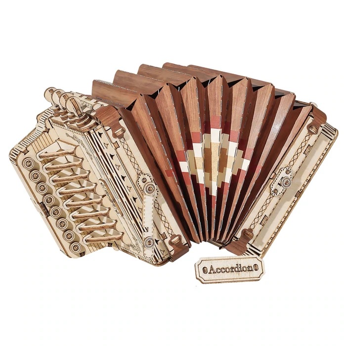 Robotime - DIY - Accordion (DIY 3D Puzzle 17 x 7.5 x 9.5 cm) Akkordeon-/bilder/big/9190548_1.jpg