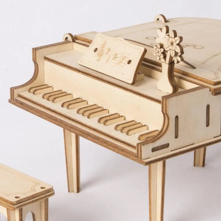 Robotime - DIY - Grand Piano (DIY 3D Puzzle 12.5 x 11 x 13.2 cm)-/bilder/big/9190549_3.jpg
